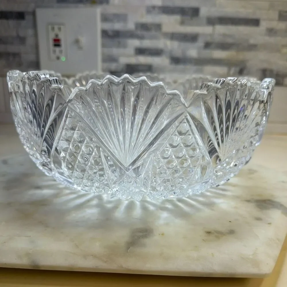 Mikasa Crystal Candlelight Serving Bowl